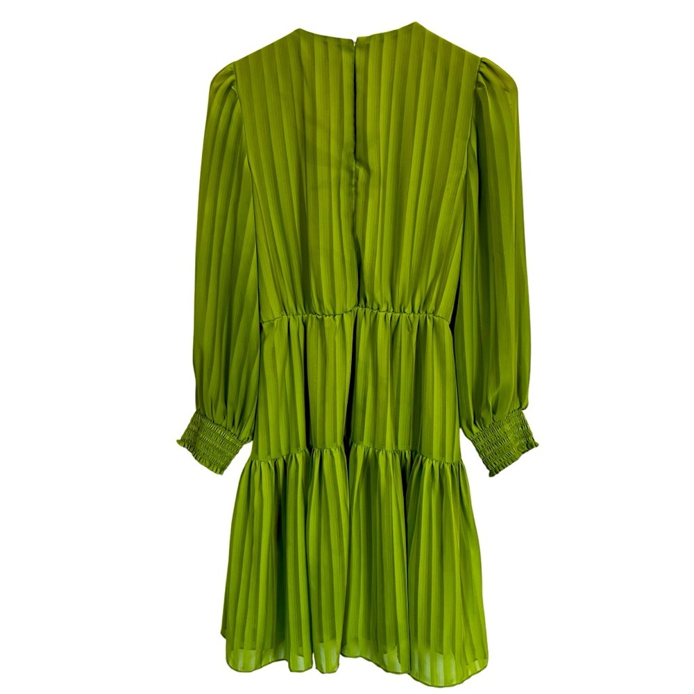 Maison Tara Chloe Apricot Green Mini Dress. Size 8 - Picture 4 of 15